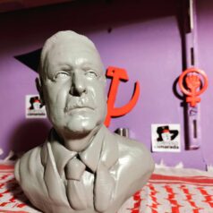 Busto Salvador Allende em impressao 3d