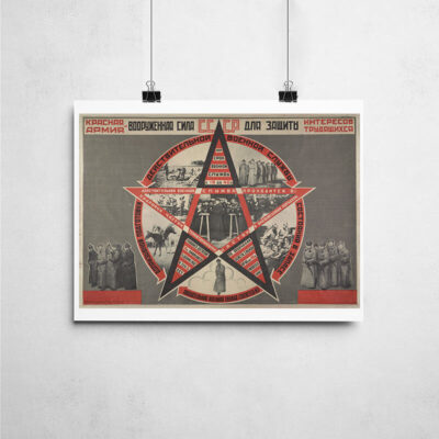 Poster - Forças Armadas protegendo os interesses dos trabalhadores