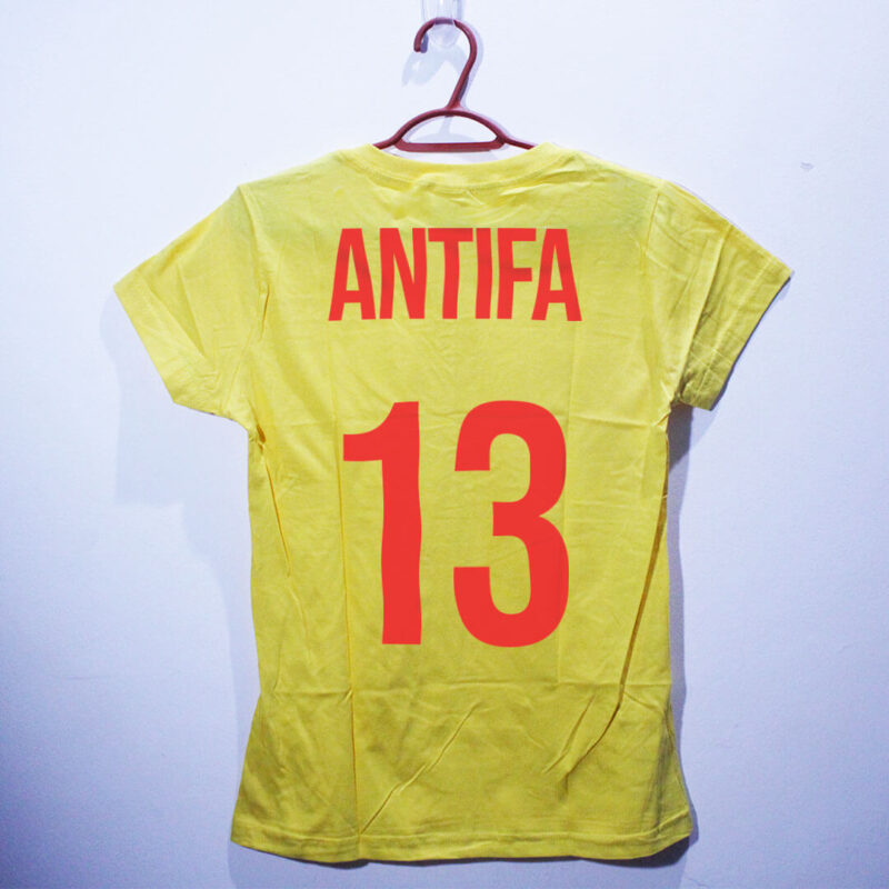 Camiseta seleção brasileira antifa amarela