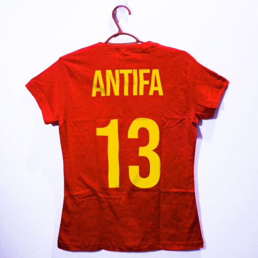 Camiseta seleção brasileira antifa vermelha
