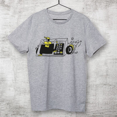 Camiseta cinza patriota do caminhão