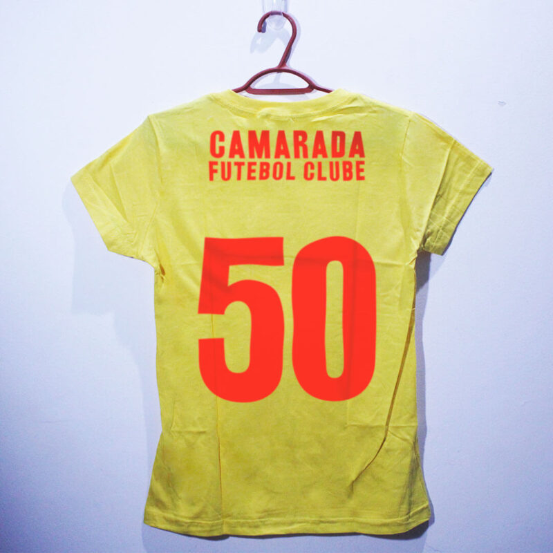 Camiseta amarela costas - Camarada Futebol Clube
