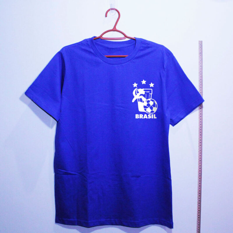 Camiseta azul frente - Camarada Futebol Clube