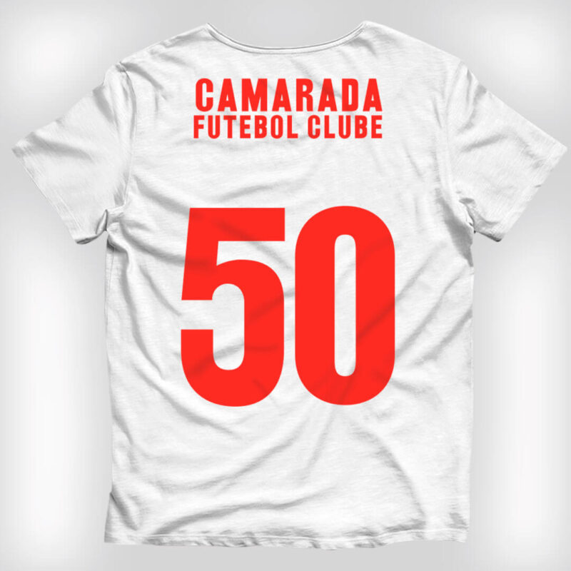 Camiseta branca costas - Camarada Futebol Clube