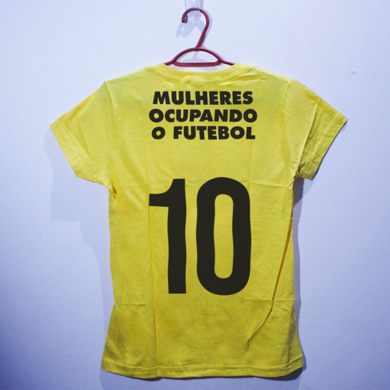 Camiseta amarela Copa feminina 2023 costas