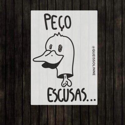 Adesivo - Peço Escusas