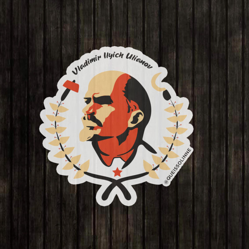 Adesivo Vladimir Ilyich Ulianov Lenin