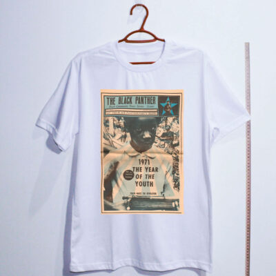 Camiseta branca Pantera Negra - O ano do Jovem