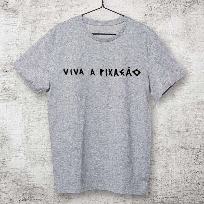 Camiseta-cinza-mescla-Viva-a-Pixação