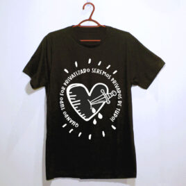 Camiseta preta quando tudo for privatizado, seremos privados de tudo