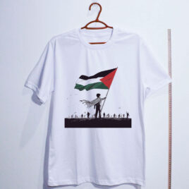 Camiseta Branco viva o povo palestino