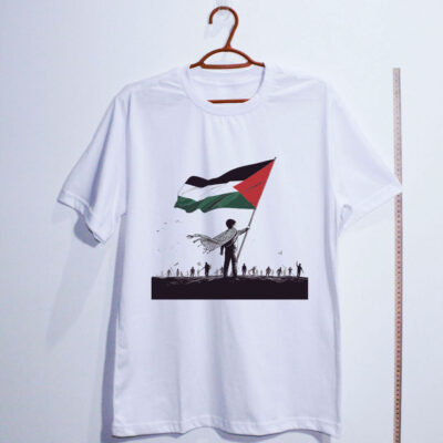 Camiseta Branco viva o povo palestino