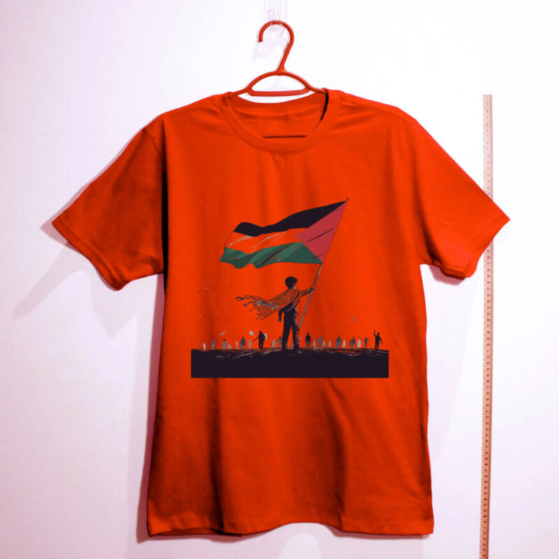 Camiseta Vermelha viva o povo palestino