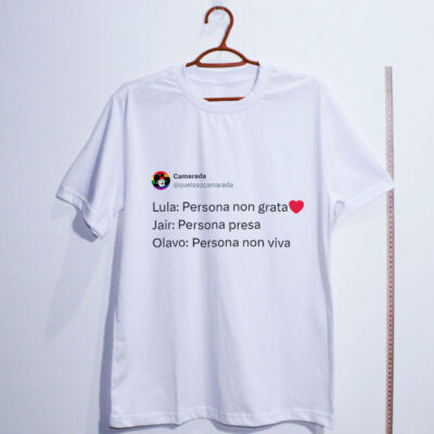 Camiseta de algodão - 3 personas