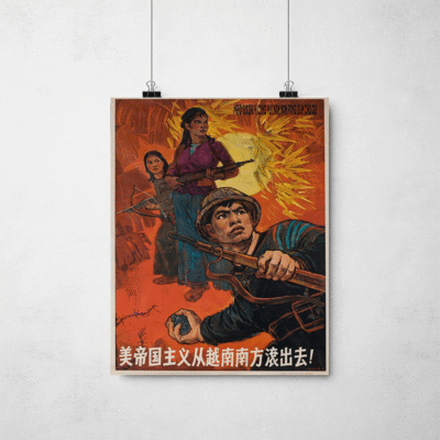 Poster - O imperialismo americano deve ser expulso do sul do Vietnã
