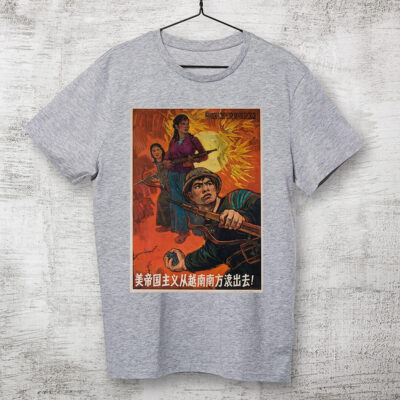 Camiseta Oversized - O imperialismo americano deve ser expulso do sul do Vietnã