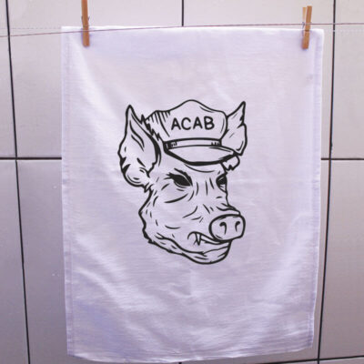 Pano de prato - Fck The Plc - A.C.A.B