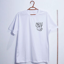 Camiseta estampada escudo - A.C.A.B - Fck the Plc - Oversized