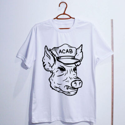 Camiseta Oversized - A.C.A.B - Fck the Plc