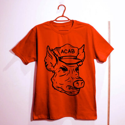 Camiseta de algodão - A.C.A.B - Fck the Plc