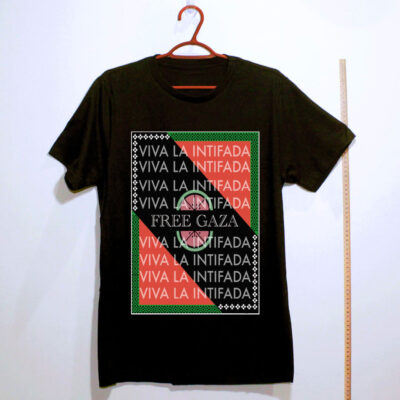 Camiseta de algodão - Viva la Intifada