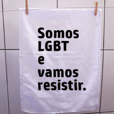 Pano de prato - Somos LGBT e vamos resistir