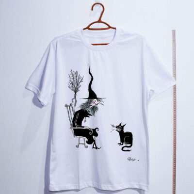 Camiseta de algodão - A segunda bruxa por cartunista das cavernas