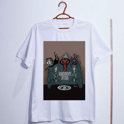 Camiseta de algodão - Sobrevivente do caos por cartunista das cavernas