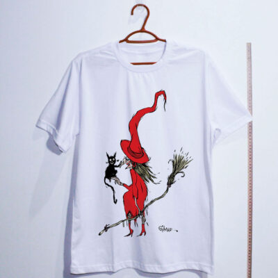 Camiseta Oversized - A Bruxa por cartunista das cavernas