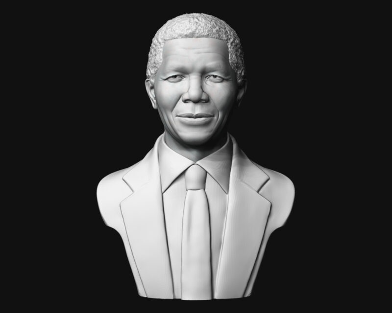 Busto 3D - Nelson Mandela - Image 2