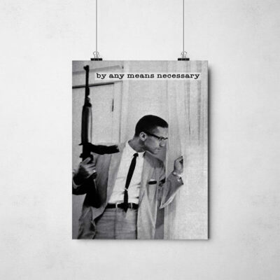 Poster - Malcolm X, By any means necessary