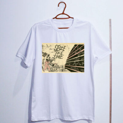 Camiseta de algodão - Movimento Pantera Negra - Seize the time