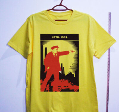 Camiseta de algodão - Aniversário de Lenin