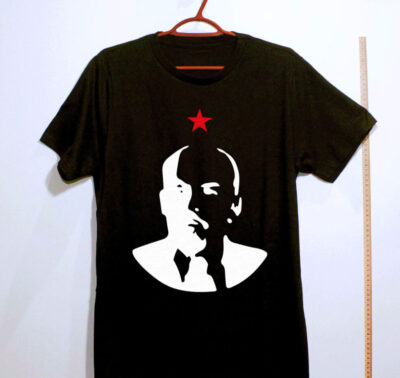 Camiseta de algodão - Estrela de Lenin