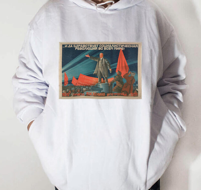 Moletom com capuz - A vinda de Lenin a Petrogrado em 1917 - Imagem 4