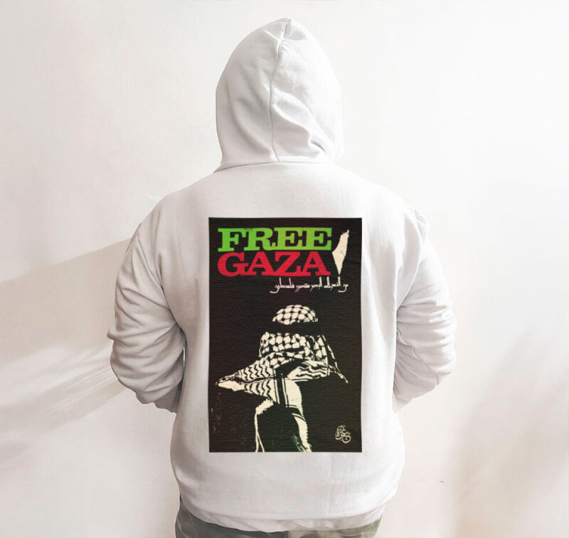 Moletom com capuz - Free Gaza - Imagem 7