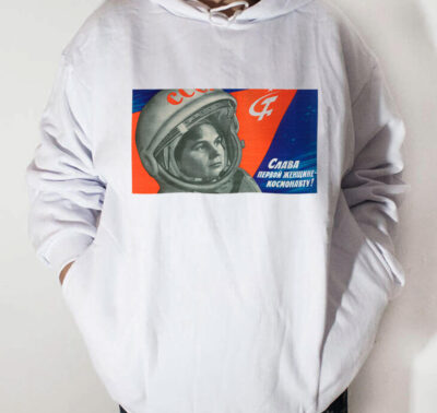 Moletom com capuz - Glória à primeira mulher cosmonauta!