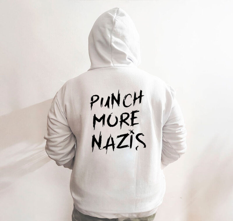 Moletom com capuz - Punch more nazis - Imagem 7