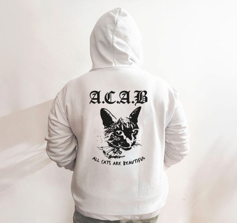 Moletom com capuz - A.C.A.B - All cats are Beatifull - Imagem 4