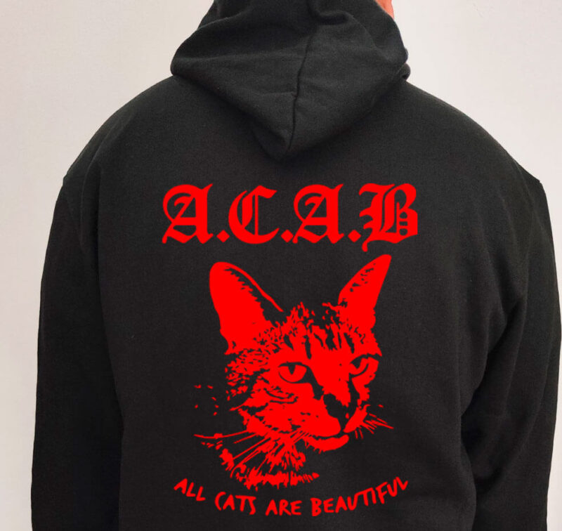 Moletom com capuz - A.C.A.B - All cats are Beatifull - Imagem 3