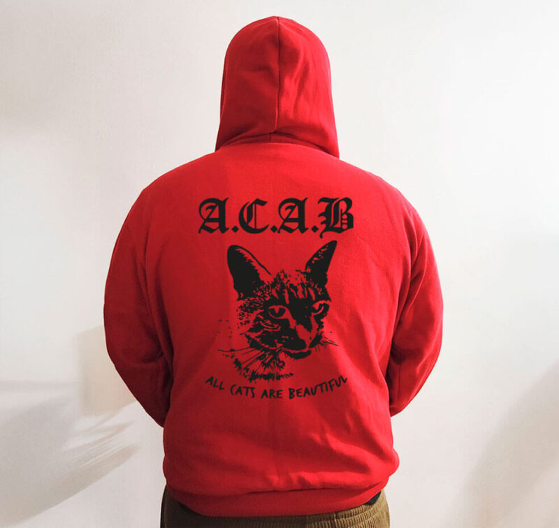 Moletom com capuz - A.C.A.B - All cats are Beatifull