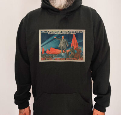 Moletom com capuz - A vinda de Lenin a Petrogrado em 1917