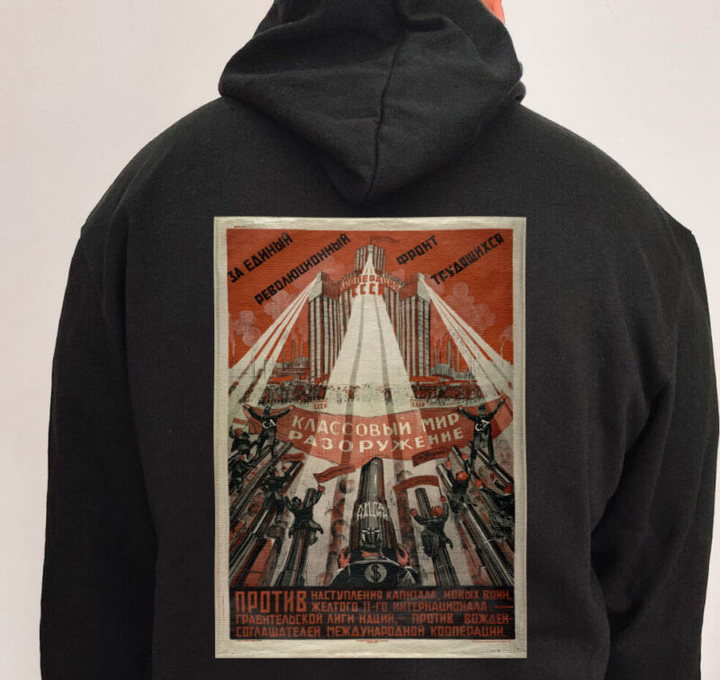 Moletom com capuz - Contra as novas guerras capitalistas - Imagem 6