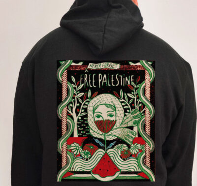 Moletom com capuz - Nunca esqueça a Palestina