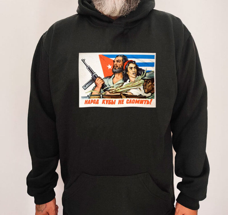 Moletom com capuz - O povo de Cuba não se quebrou - Imagem 3