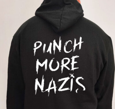 Moletom com capuz - Punch more nazis