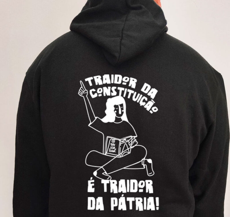 Moletom com capuz - Traidor da Constituição é Traidor da Pátria - Imagem 6