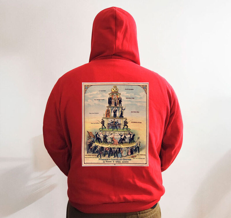 Moletom com capuz - Pirâmide do Sistema Capitalista - Imagem 5