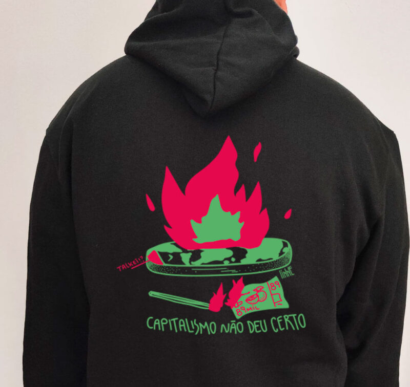 Moletom com capuz - Capitalismo não deu certo - Imagem 3