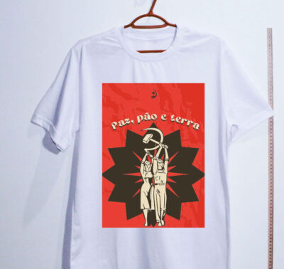 Camiseta Oversized - Paz, Pão e terra